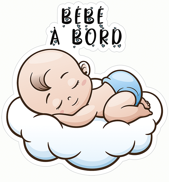 Sticker Bébé à Bord Garçon - Autocollant bébé à Bord Garçon Enfant :  : Bébé et Puériculture
