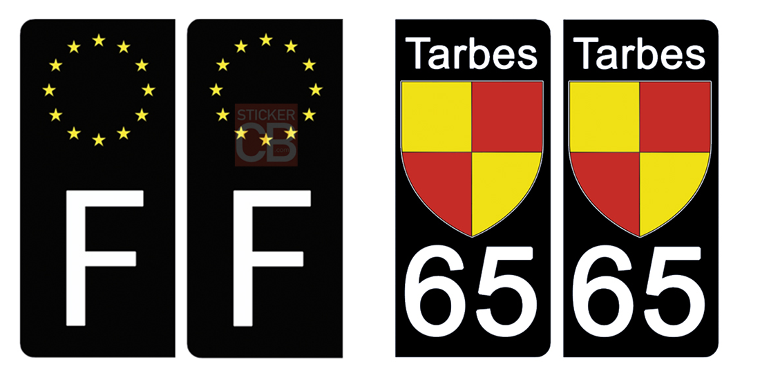 65-HAUTE_PYRENEES_TARBES_plaque-immatriculation-the-little-sticker-fabricant