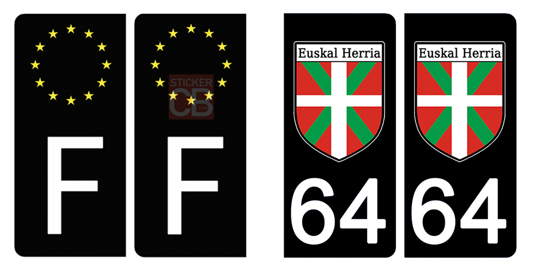 64-PYRENEES_ATLANTIQUE_EUSKAL_HERRIA_plaque-immatriculation-the-little-sticker-fabricant