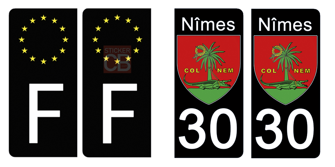 30-GARD-NIMES-sticker-plaque-immatriculation-the-little-sticker-fabricant- bouche du rhone