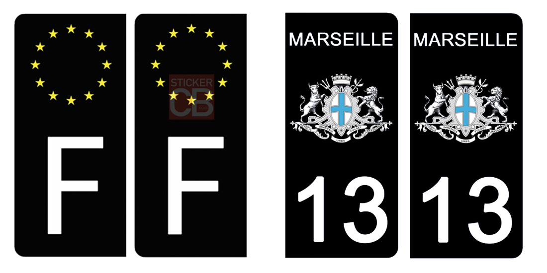 13 MARSEILLE-BDR-sticker-plaque-immatriculation-the-little-sticker-fabricant- bouche du rhone