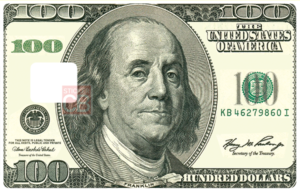 100 DOLLARS-the-little-boutique-sticker-carte-bancaire-stickercb