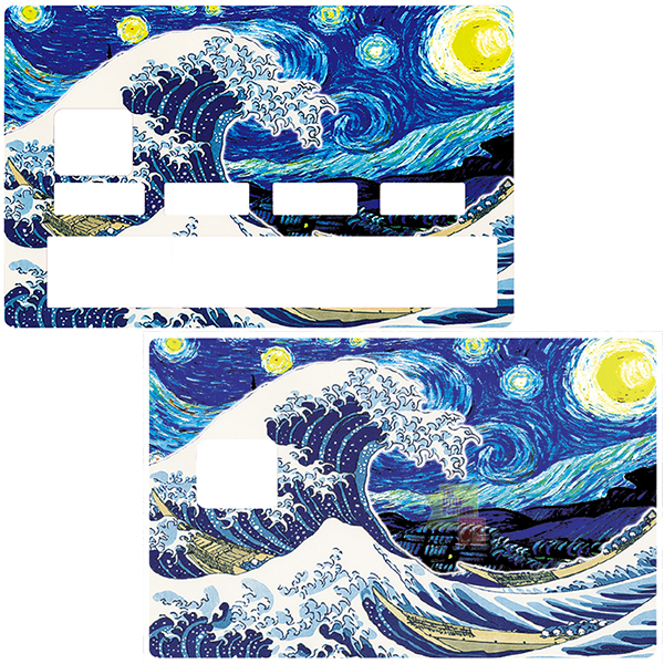 vague-kanagawa-hokusai-van-gogh-nuit-étoilée-sticker-carte-bancaire-stickercb-1