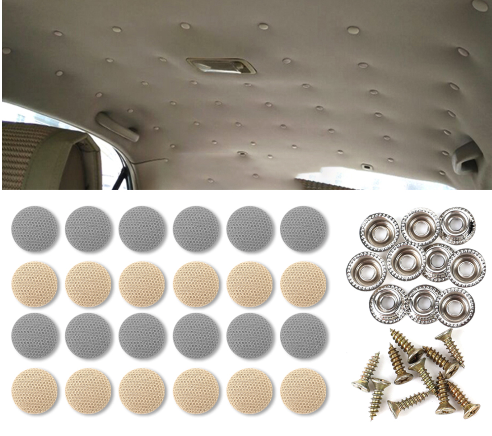 Vis et boutons de fixation de ciel de toit - Accessoires Auto et Moto - The  Little Boutique
