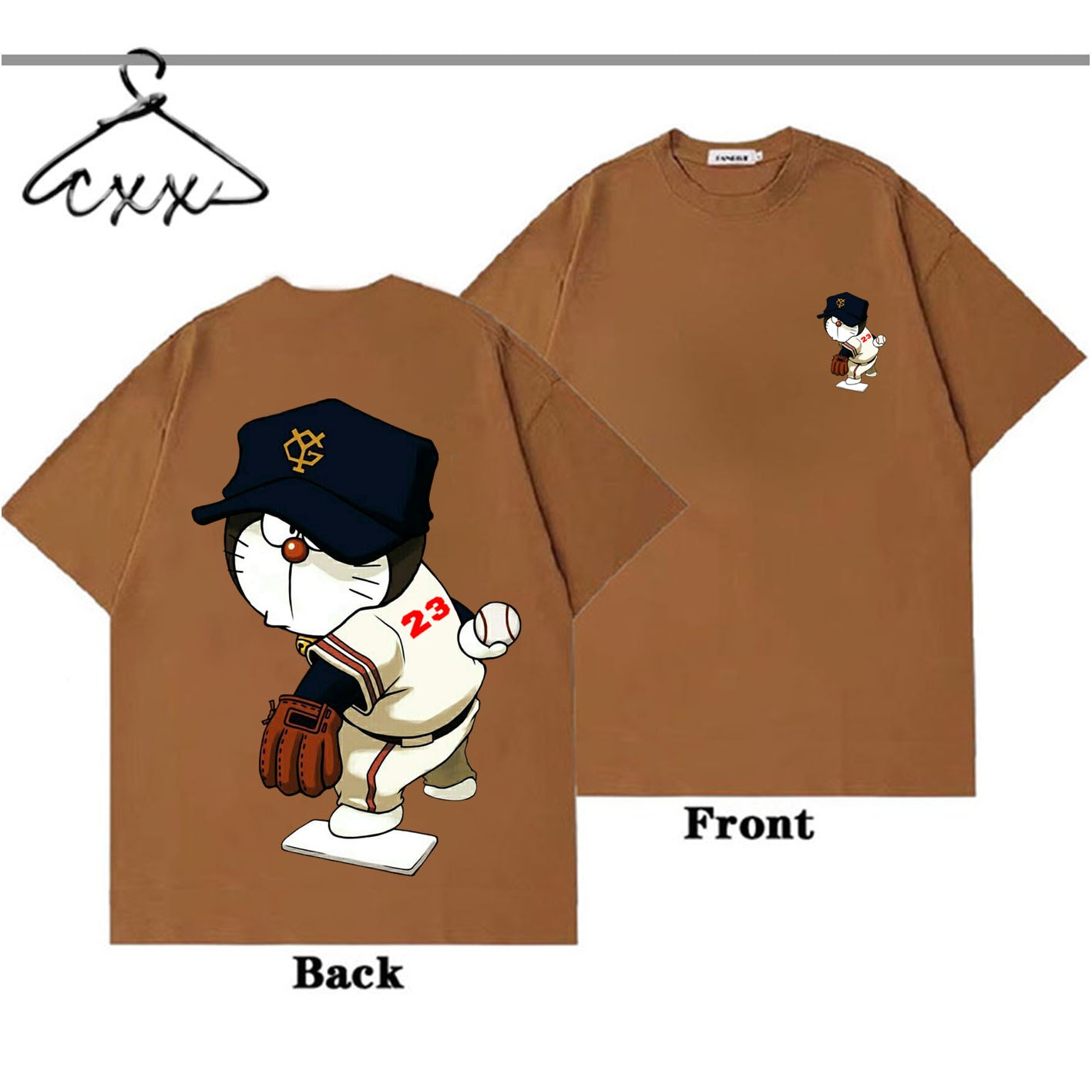 Respzed-T-shirt-manches-courtes-pour-hommes-haut-de-dessin-anim-cool-col-rond-coton-japonais