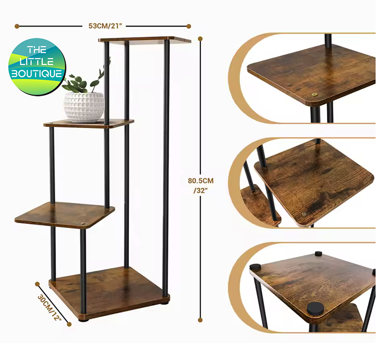 Support pour plantes en métal et bois-thelittleboutique_6