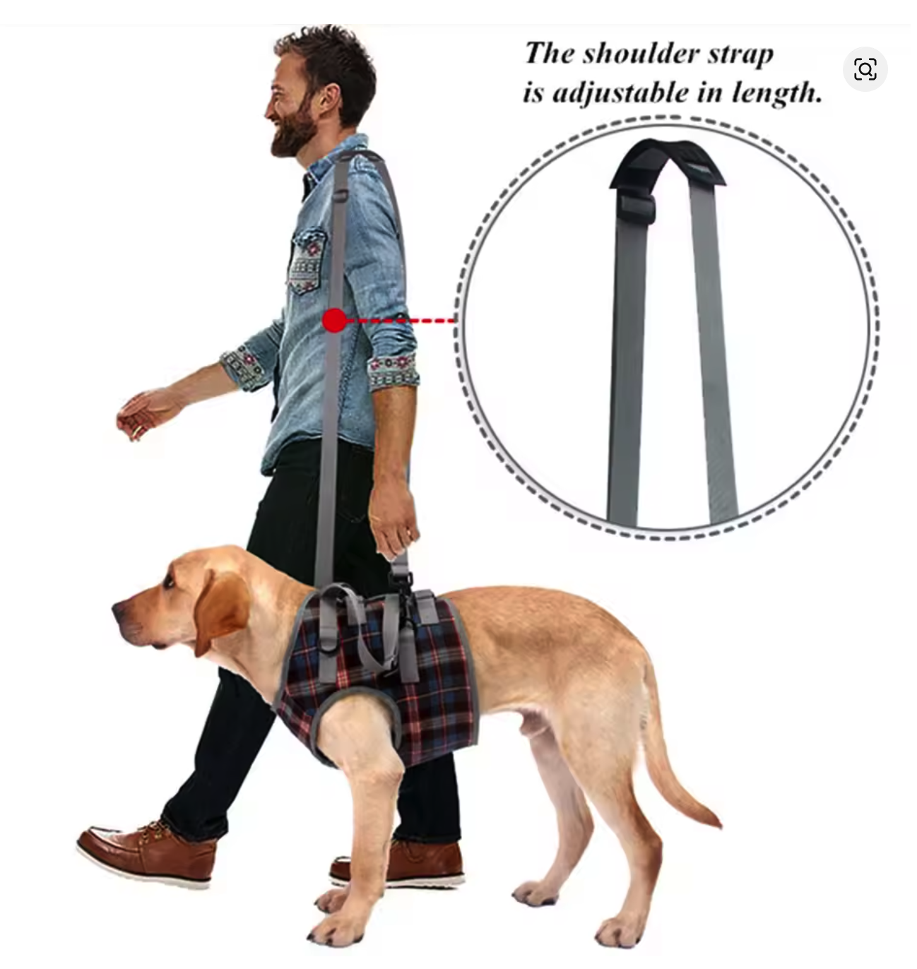 Harnais de soutien réglable pour chien –thelittleboutique-6