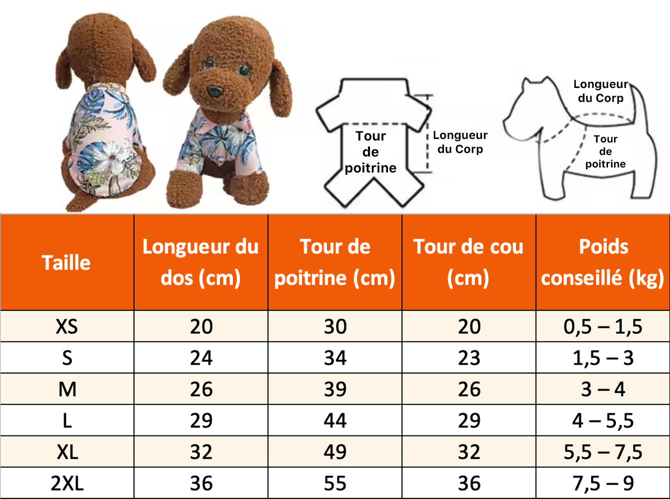 Chemise hawaïenne pour chien et chat –thelittleboutique-11