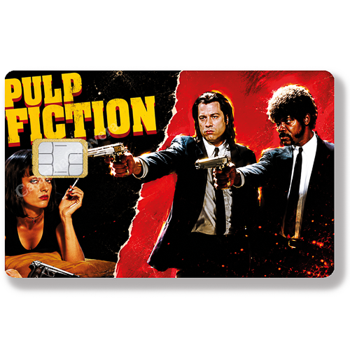 Sticker pour carte bancaire, Format US - Pulp Fiction, édition Ultra limitée 50 ex.