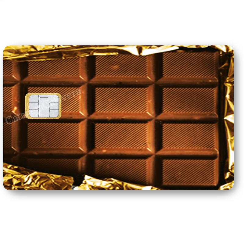Sticker pour carte bancaire, Tablette de chocolat