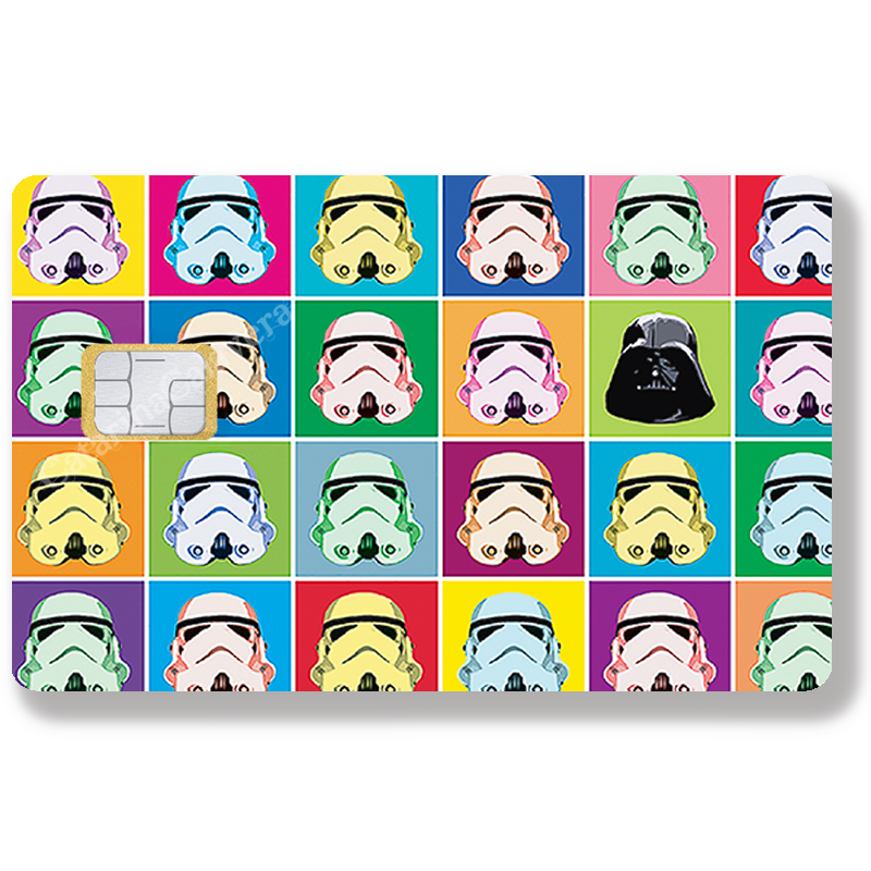 Sticker pour carte bancaire, Stormtrooper by Andy Warhol