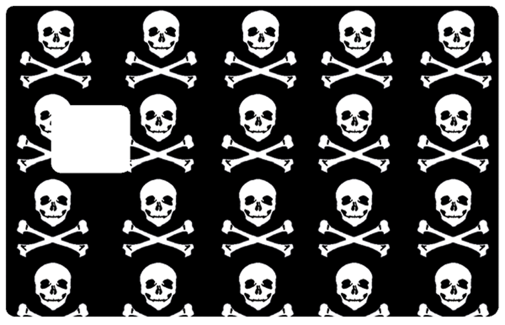 Sticker pour carte bancaire, Pirate