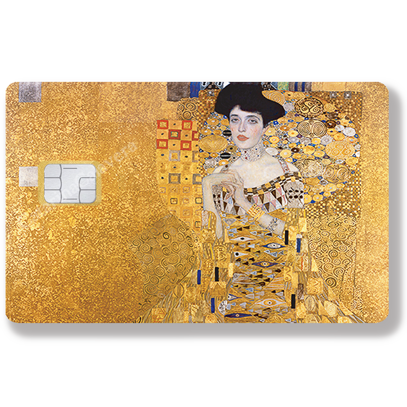 Sticker pour carte bancaire, Tribute to Adele Bloch-Bauer de Gustav Klimt