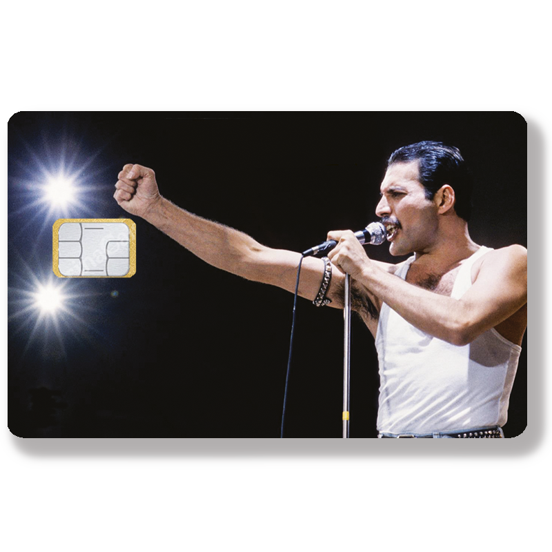 Sticker pour carte bancaire, Freddie Mercury