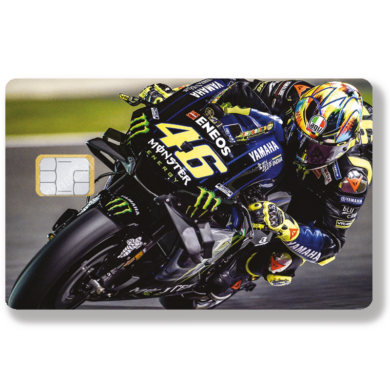 Sticker pour carte bancaire, Moto grand prix