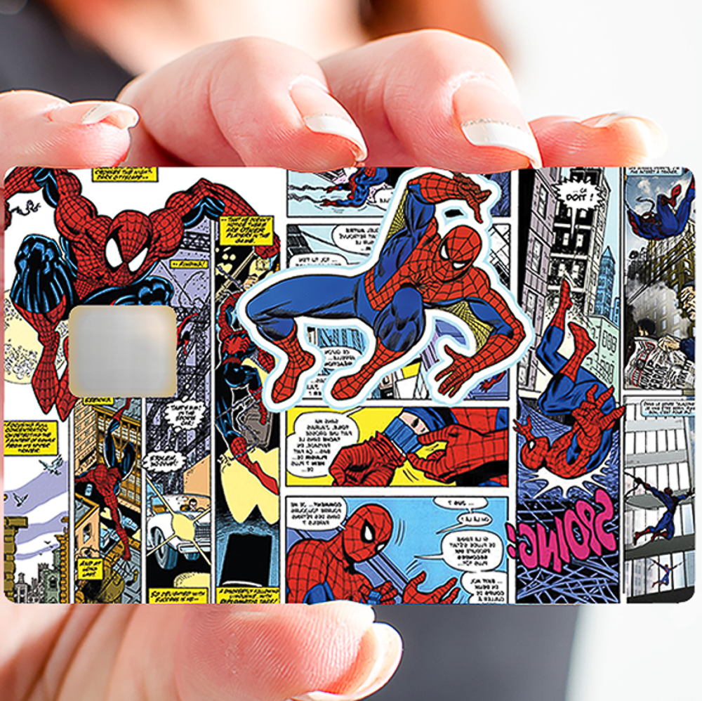 Sticker pour carte bancaire, Tribute to SPIDERMAN, édition limitée 100 ex