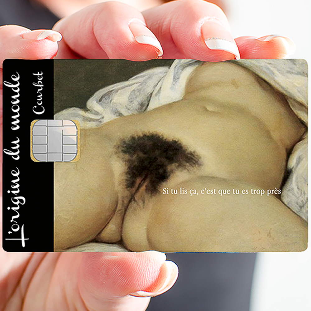Sticker pour carte bancaire, L\'origine du monde, Courbet
