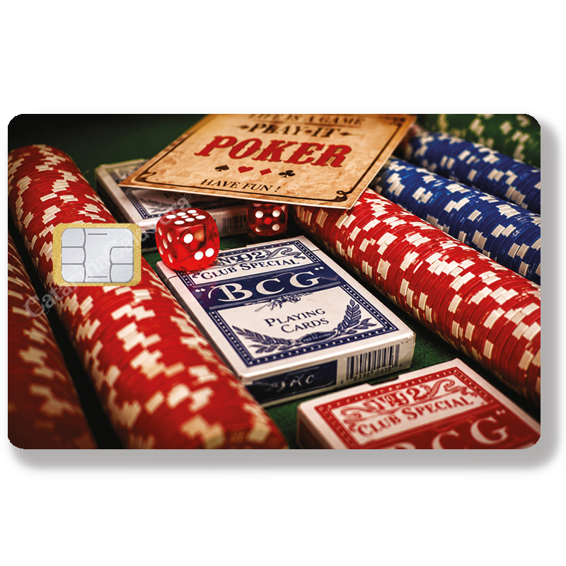 Casino - Sticker pour carte bancaire, Format US