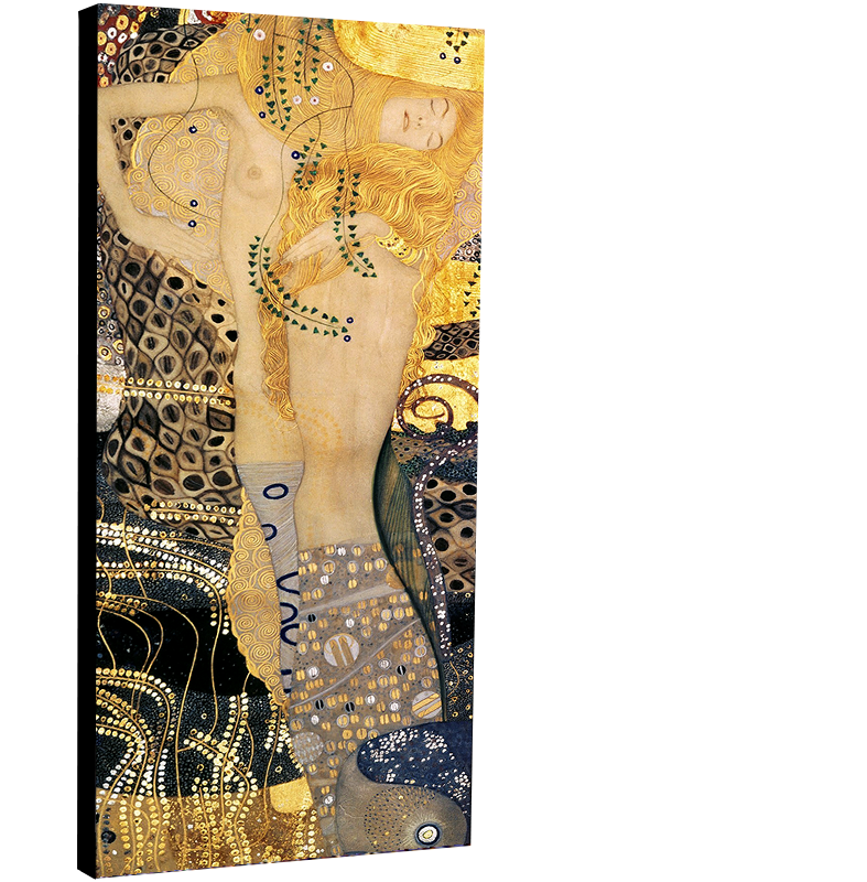 Photo sur toile - Wasserschlangen I (Freundinnen I) : Hydre par Gustav Klimt