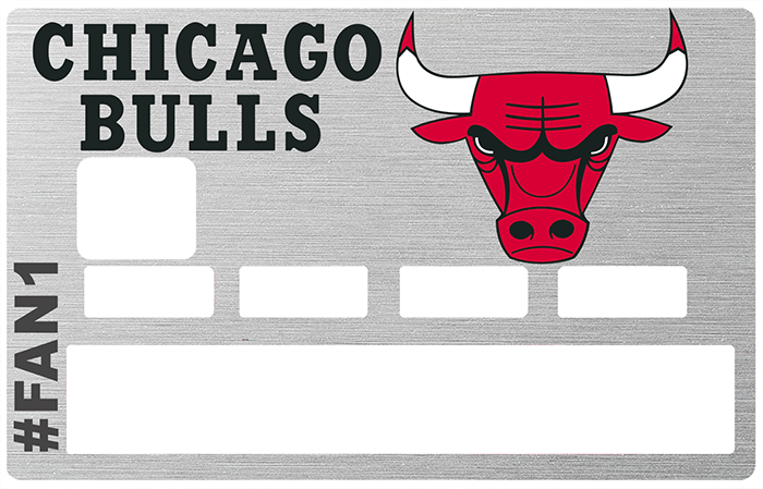 Sticker pour carte bancaire, Tribute to Chicago Bulls, édition limitée 100 ex