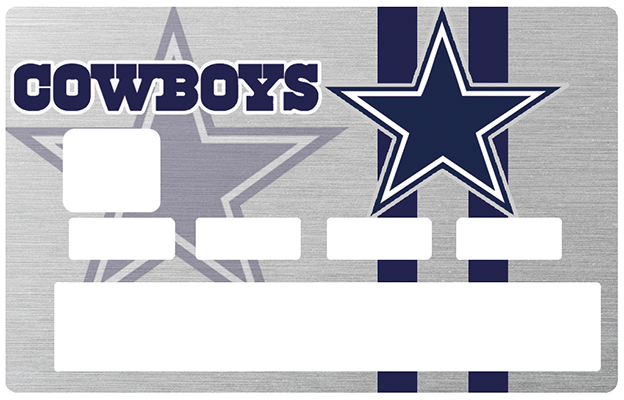 Sticker pour carte bancaire, Tribute to Dallas Cowboy, America\'s Team, édition limitée 100 ex