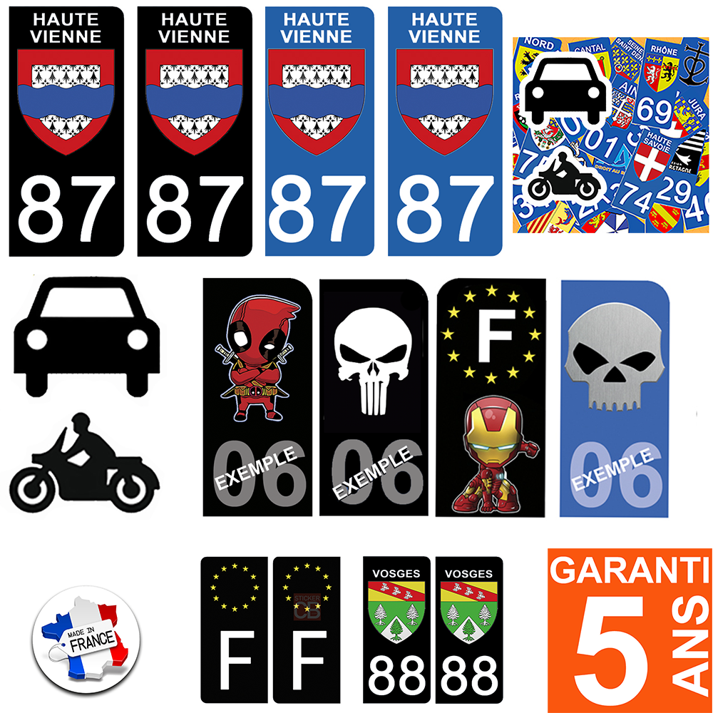 sticker plaque immatriculation aut moto thelittleboutique 2026