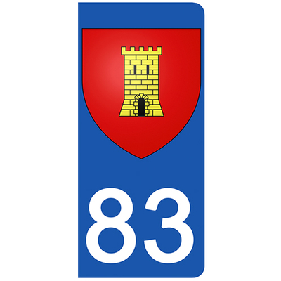 06 Cannes Alpes Maritime Stickers Garanti 1 an DECO-IDEES 2 Autocollants pour Plaque dimmatriculation Stickers recouvert dun pelliculage sp/écifique pour Resister aux Rayons UV.