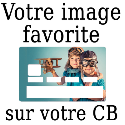 Stickers pour carte de crédit personnalisé avec votre image préférée