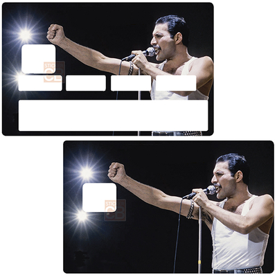 Sticker pour carte bancaire, Freddie Mercury
