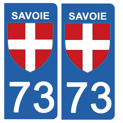 73 BLASON-sticker-plaque-immatriculation-STICKERCB-fabricant- SAVOIE
