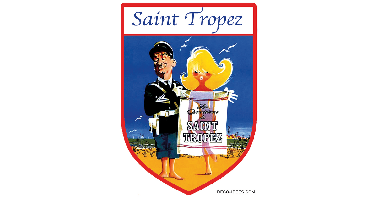 Autocollant Blason Saint-Tropez 83 – 17 Cm – Résistant UV, Lavage Haute Pression – Fabriqué En France – Garanti 7 Ans