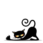 chat vampire allongé 2