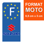SUZUKI-sticker-plaque-immatriculation-moto-GAUCHE-france