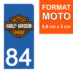 84-HARLEY-DAVIDSON-sticker-plaque-immatriculation-moto-DROIT