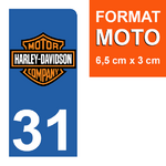 31-HARLEY-DAVIDSON-sticker-plaque-immatriculation-moto-DROIT