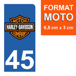45-HARLEY-DAVIDSON-sticker-plaque-immatriculation-moto-DROIT