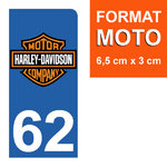 62-HARLEY-DAVIDSON-sticker-plaque-immatriculation-moto-DROIT