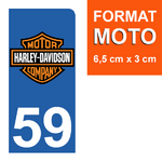 59-HARLEY-DAVIDSON-sticker-plaque-immatriculation-moto-DROIT