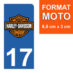 17-HARLEY-DAVIDSON-sticker-plaque-immatriculation-moto-DROIT