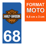 68-HARLEY-DAVIDSON-sticker-plaque-immatriculation-moto-DROIT