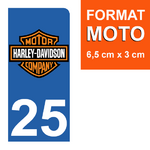 25-HARLEY-DAVIDSON-sticker-plaque-immatriculation-moto-DROIT