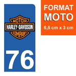 76-HARLEY-DAVIDSON-sticker-plaque-immatriculation-moto-DROIT