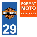 29-HARLEY-DAVIDSON-sticker-plaque-immatriculation-moto-DROIT