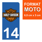 14-HARLEY-DAVIDSON-sticker-plaque-immatriculation-moto-DROIT