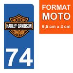 74-HARLEY-DAVIDSON-sticker-plaque-immatriculation-moto-DROIT