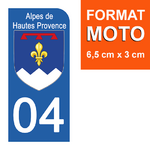 04-ALPES-HAUTE-PROVENCE-sticker-plaque-immatriculation-moto-DROIT
