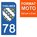 78-YVELINES-sticker-plaque-immatriculation-moto-DROIT-13-HARLEY-DAVIDSON