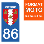 86-VIENNE-sticker-plaque-immatriculation-moto-DROIT-13-HARLEY-DAVIDSON