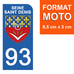 93-SEINE_SAINT_DENIS-sticker-plaque-immatriculation-moto-DROIT-13-HARLEY-DAVIDSON