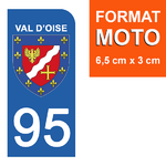 95-VAL-OISE-sticker-plaque-immatriculation-moto-DROIT-13-HARLEY-DAVIDSON